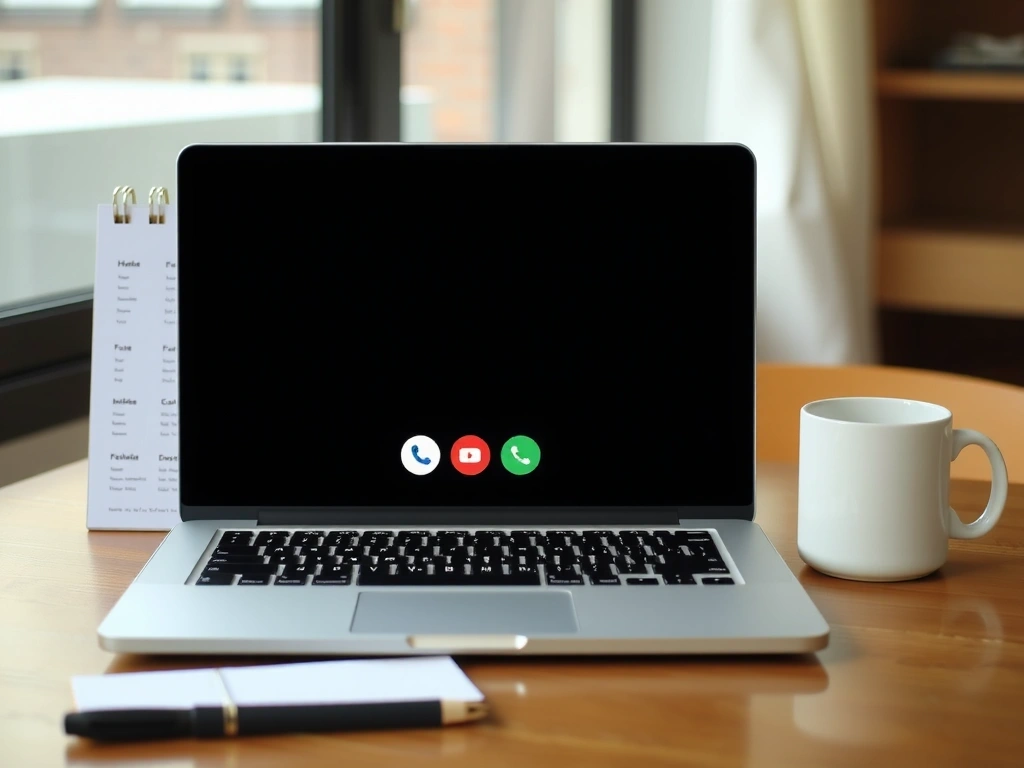 Widok na przygotowanie do rozmowy wideo